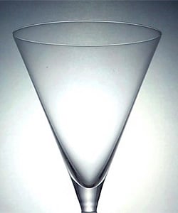 Bvlgari Crystal Martini Style Wine Glasses (Set of 6)  