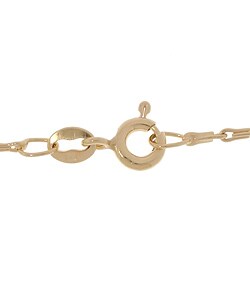 14k Gold 18-inch Pinsetta Link Necklace