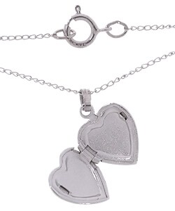 Sterling Silver Children's Tri-Color Heart Locket