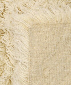 Greek Flokati 2000-gram White Wool Rug (9' x 12')