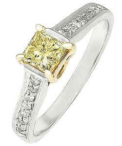 14k Two-tone Gold 5/8ct TDW Diamond Engagement Ring