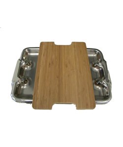 Precision Works Gourmet Bamboo Cutting Board & Tray