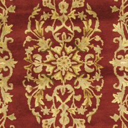 Handmade Heritage Red Wool Rug (6' x 9')
