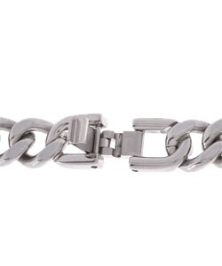 Stainless Steel 24-inch Curb Link Necklace
