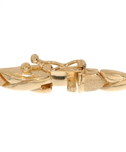 18k Gold over Silver X and O Bracelet