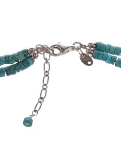 Sterling Silver Genuine Turquoise Necklace
