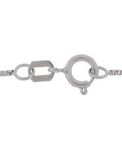14-kt White Gold 24-inch Box Necklace