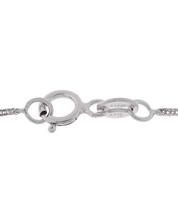 14-kt White Gold 18-inch Silk Foxtail Necklace