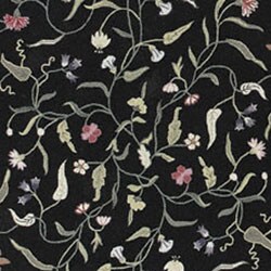 Hand-hooked Williams Ivory/Beige  Wool/Silk Rug (5'6 x 8'6)