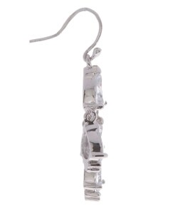 Sterling Silver Mini CZ Chandelier Earrings