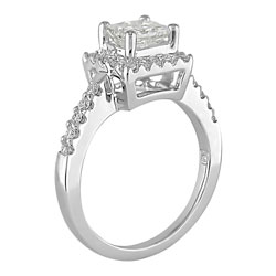 14k White Gold 1-3/8ct TW Diamond Engagement Ring