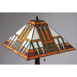 Tiffany and Mission-style Table Lamp