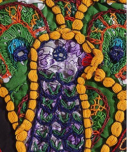 Embroidered & Mirrored Pillowcase (India)