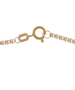 14k Yellow Gold Heart Station Anklet