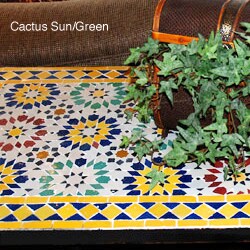 Elegant Mosaic Table/ Wine Rack (Morocco)