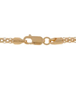 18k Gold Overlay Coreana Chain Necklace