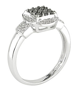 14k White Gold 1/3ct TW Fancy Diamond Ring