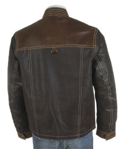 Giovanni Verucci Men's Full Grain Leather Jacket