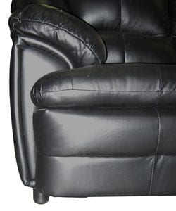 Black Leather Sofa, Loveseat, and Rocker/ Recliner
