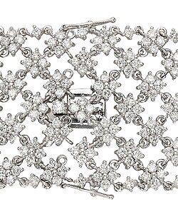 18k Gold 16 1/4ct TDW Diamond Bracelet