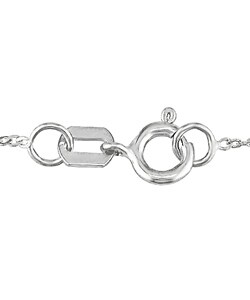 14k White Gold 1/10ct Diamond Pendant