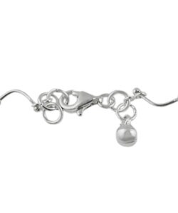 Sterling Silver Curved Barbell Anklet