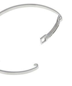 Hot Diamonds Sterling Silver Diamond Hinged Bangle