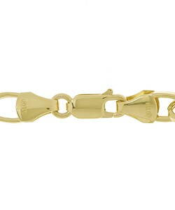 14k Two-tone Gold Hearts Bracelet