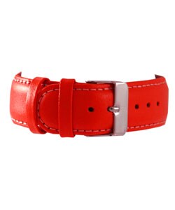 Helbros Men's Colorama Red Dial Strap Watch