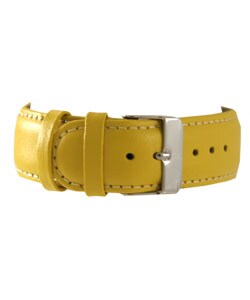 Helbros Men's Colorama Yellow Dial Strap Watch