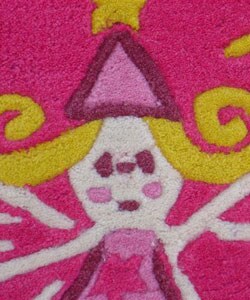 Indian Tufted Pink Fairy Rug (3'1 x 4'2)