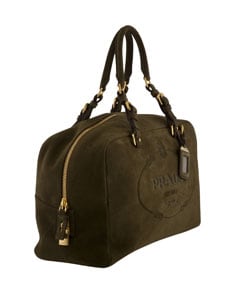 prada suede handbag  