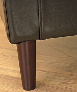 Tovano Black Leather Arm Chair