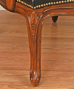 Leather Nailhead Accent Chair