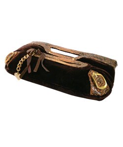 XOXO Velvet West Broadway Clutch Handbag