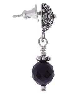 Charming Life Sterling Silver Black Onyx Earrings