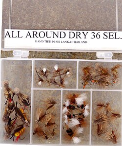 All Around 36-piece Dry Flys Fly Fishing Selection