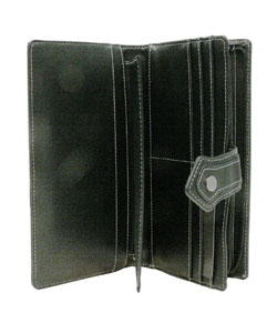 Kenneth Cole Stitched Flapover Tab Wallet