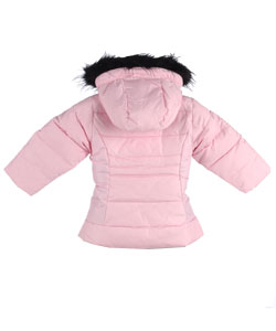 Bear USA Toddler Girl's Coat with Fur Trim
