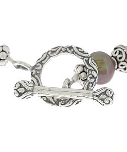 Charming Life Tiger's Eye and Bali Bead Bracelet