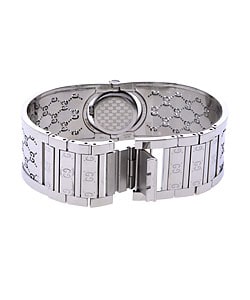 Gucci Women's Brown Dial Cuff Bracelet Watch