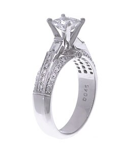 14k White Gold 1ct TDW Diamond Bridal Ring