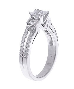 14k White Gold 1ct TDW Diamond Engagement Ring