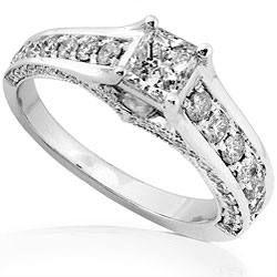 14k White Gold 1ct TDW Diamond Wedding Ring (H-I, I1)