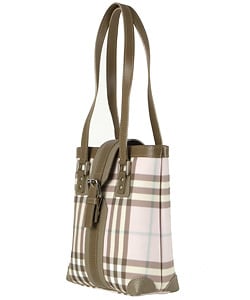 pink plaid handbag