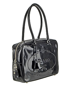 Prada Patent Leather Satchel - 10701888 - Overstock.com Shopping ...  