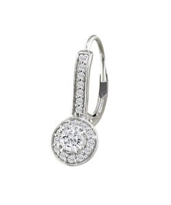 14k White Gold 3/8ct TDW Diamond Earrings