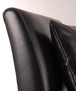 Accent Black Leather Chair