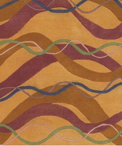 Hand-tufted Brook Collection Wool Rug (3'3 x 5'3)