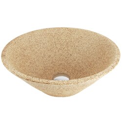 Fontaine Porcelain Bathroom Vessel Sink with Drain